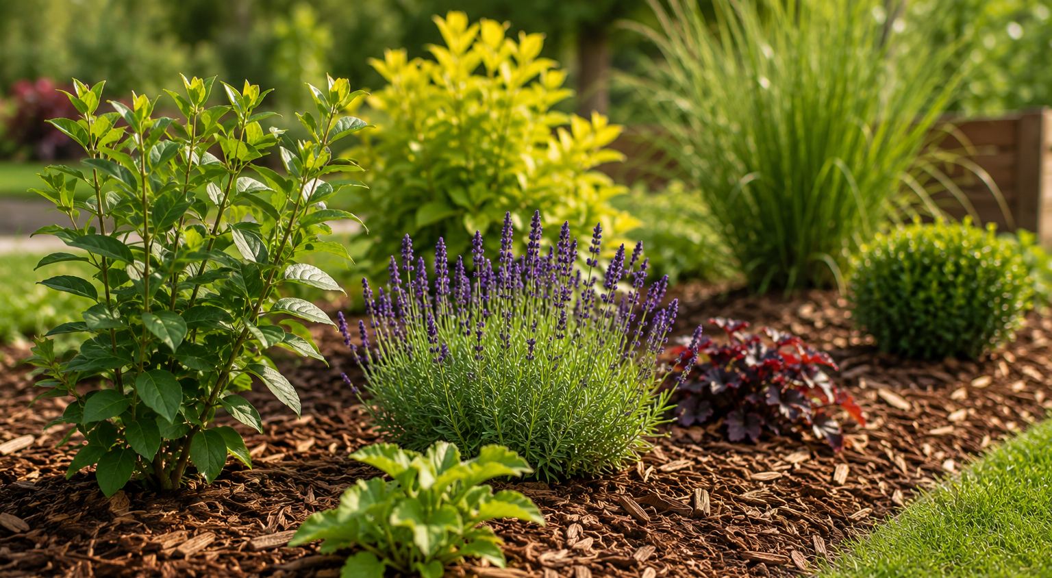 Paillage naturel au jardin