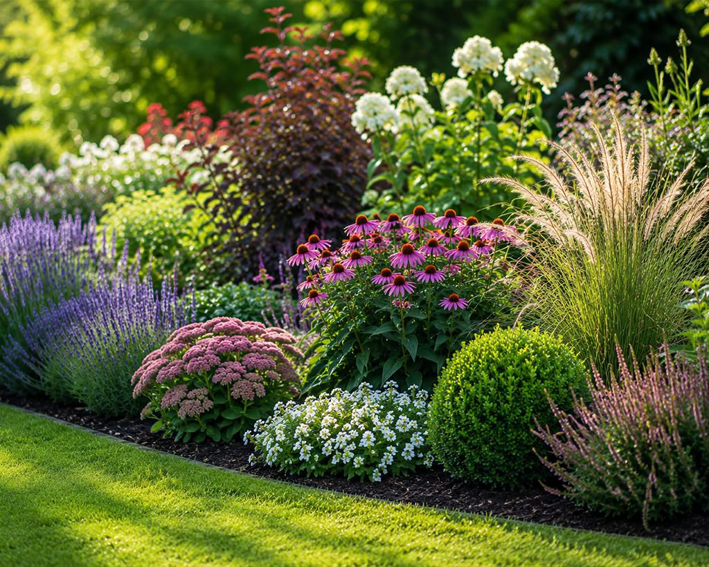 Massif fleuri